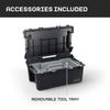 DECKED Sixer 16 Protective Case with Removable Tool Tray - Black view 4