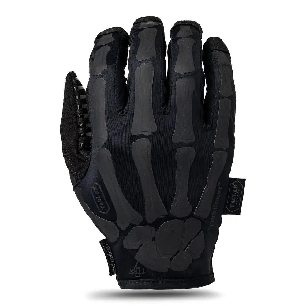 TACLAB Reaper Skeleton Gloves Touchscreen, Comfortable, Breathable (Dark, X-Small)