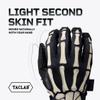 TACLAB Reaper Skeleton Gloves Touchscreen, Comfortable, Breathable (Dark, X-Small) view 2