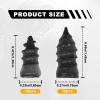 Pleoos Tire Repair Rubber Nail,Tire Screw Plugs Vacuum Tire Self-Service Fast Tool, Tire Repair Nail Vacuum Tire Repair Rubber Nail for Auto Truck, Motorcycle, Tractor tire Puncture Repair (40Pcs) view 2