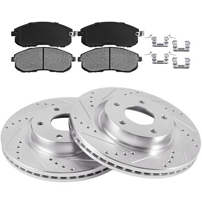 MECANIKO 296mm Brake Kit Front Compatible with 2007 2008-2013 Nissan Altima
