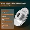 MECANIKO 296mm Brake Kit Front Compatible with 2007 2008-2013 Nissan Altima view 4