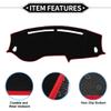VekAuto Dash Cover Compatible for Hyundai Tucson 2019-2021, Non-Slip Dash Cover Mat Polyester Black, Red Front Dash Cover Mat view 4
