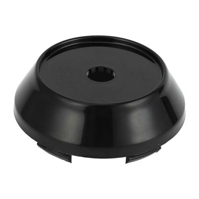 A ABSOPRO 1pc Universal Wheel Center Hub Cap Durable 65mm 2.56" Outside Diameter Vehicle Hub Covers for SUV Truck Automotive Plastic Black