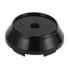 A ABSOPRO 1pc Universal Wheel Center Hub Cap Durable 65mm 2.56" Outside Diameter Vehicle Hub Covers for SUV Truck Automotive Plastic Black view 1