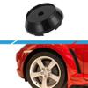 A ABSOPRO 1pc Universal Wheel Center Hub Cap Durable 65mm 2.56" Outside Diameter Vehicle Hub Covers for SUV Truck Automotive Plastic Black view 2