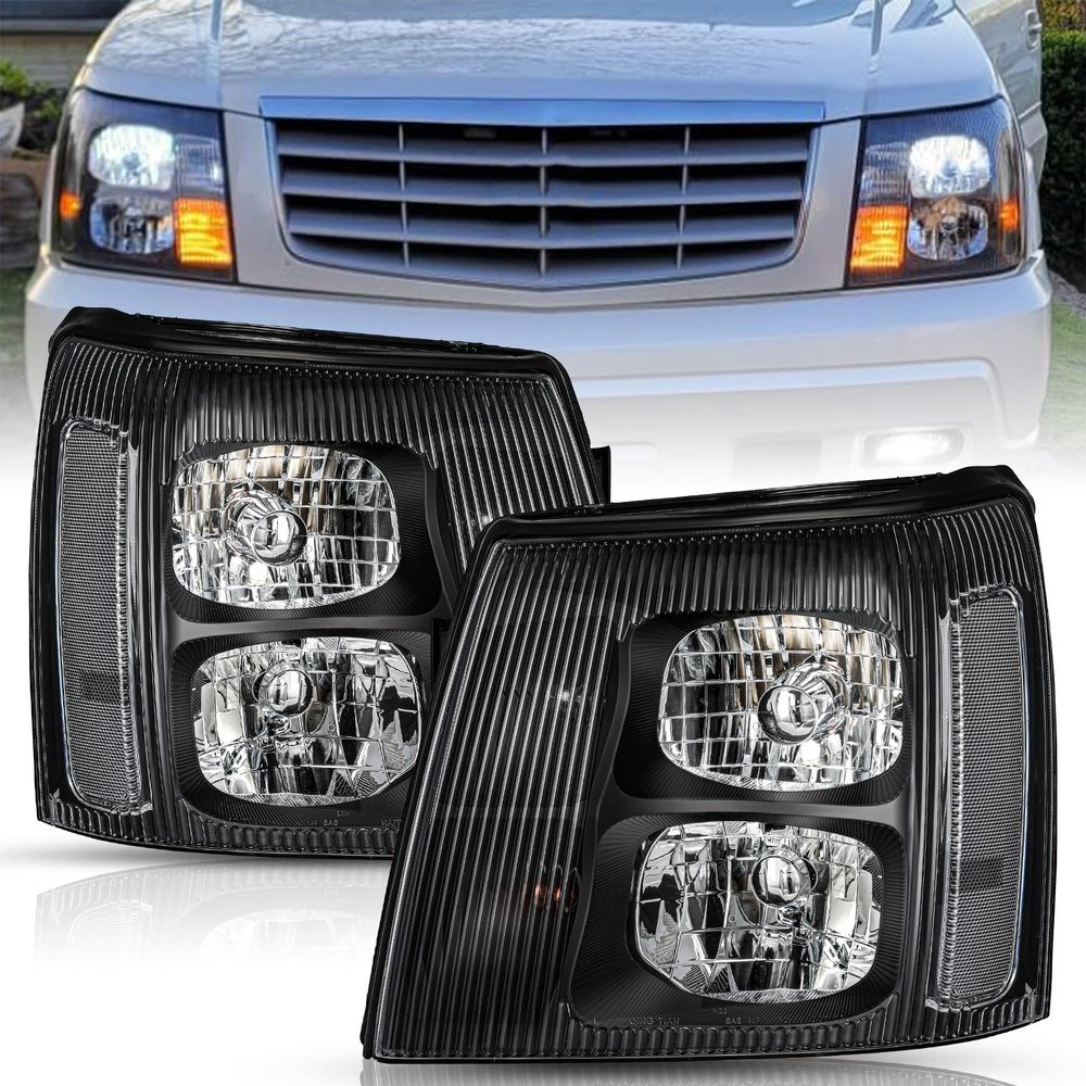 TUSDAR Headlights Replacement For 2003-2006 Cadillac Escalade HID Model