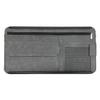 Suede Car Sun Visor Organizer with Multi-Pocket Net Zipper, Glasses Case, Sunglass Holder (Grey) view 1