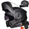 HALYING Bluetooth Modular Motorcycle Helmets DOT Approved Helmets for Adults Motorcycle, Dual Visor Helmets, Built-in Dual Speaker with Microphone, for Adult Men and Women view 1