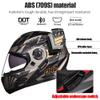 HALYING Bluetooth Modular Motorcycle Helmets DOT Approved Helmets for Adults Motorcycle, Dual Visor Helmets, Built-in Dual Speaker with Microphone, for Adult Men and Women view 2