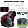 HALYING Bluetooth Modular Motorcycle Helmets DOT Approved Helmets for Adults Motorcycle, Dual Visor Helmets, Built-in Dual Speaker with Microphone, for Adult Men and Women view 3