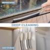 TQRR 3Pcs Cleaning Brush - Includes Soft Bristle, Hard Crevice, Multifunctional Grout Brush, Auto Vent Wheel, Kitchen House Cleaning Tools (Khaki) view 3