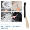 TQRR 3Pcs Cleaning Brush - Includes Soft Bristle, Hard Crevice, Multifunctional Grout Brush, Auto Vent Wheel, Kitchen House Cleaning Tools (Khaki) view 4