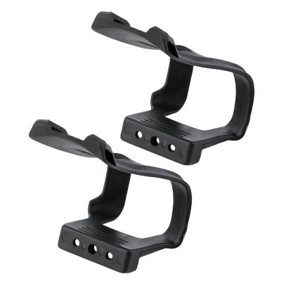 Psdndeww Bicycles Toe Clips Cage Bike Pedal Strap Clip Replacement Strapless Toe Pedal Clip Bike Pedal Accessory for Adults, Medium, black