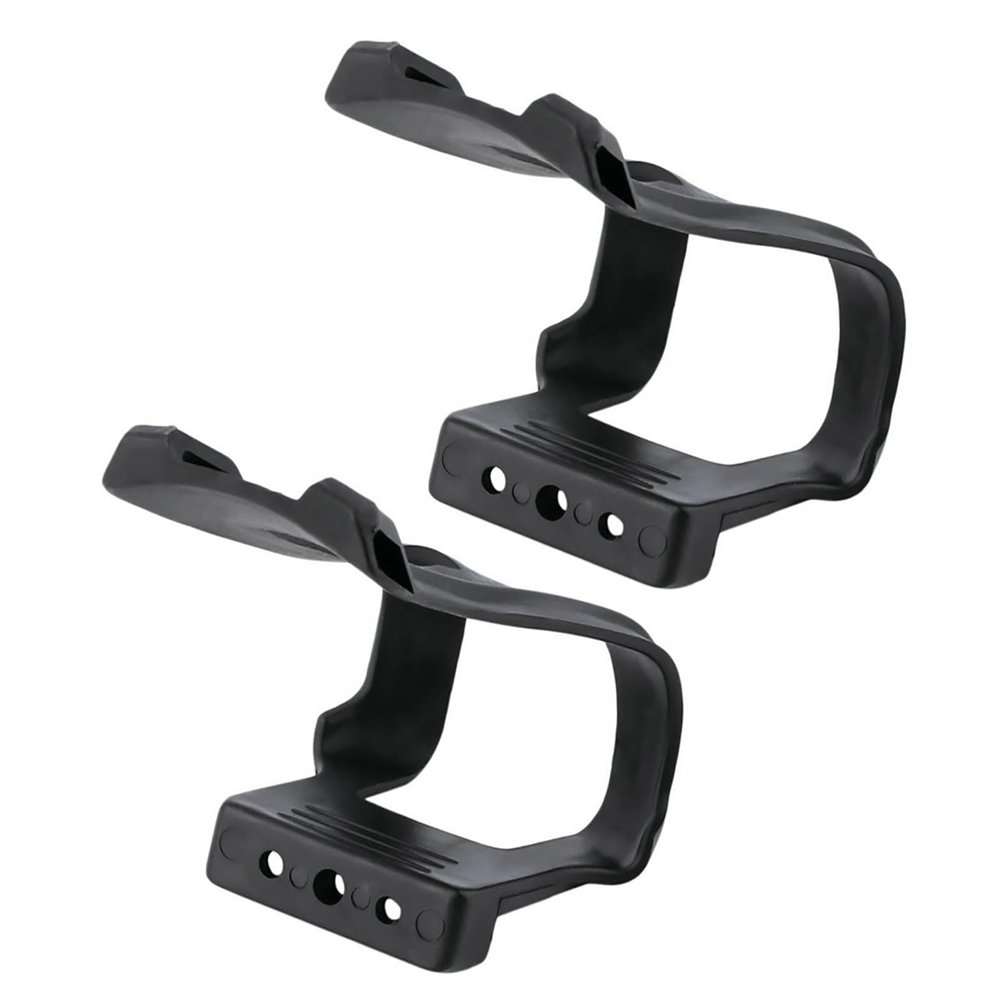 Psdndeww Bicycles Toe Clips Cage Bike Pedal Strap Clip Replacement Strapless Toe Pedal Clip Bike Pedal Accessory for Adults, Medium, black
