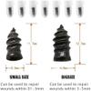 loutlo Tire Repair Rubber Nail, Upgrade Vacuum Tire Mending Nail Tire Plug Kit, Vacuum Tyre Repair Nail Fast Tool Self-Service Tire Repair Nail for Car Motorcycle Fast Tire Repair Tools (Small-10Pcs) view 2