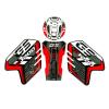 GGRGEKDG Fuel Tank Sticker 3D GEL Motorcycle Gas Tank Pad Protector Sticker Decal for BM&W R1200 GS ADVENTURE R 1200 r, Red-C view 2
