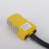 30Amp 240V to 20 Amp 120V Dryer RV Distribution Adapter. 4 Prong NEMA 14-30P Male to 4 * 5-20R/5-15R Household Outlet Female with Circuit Breaker.EV/RV Generator Adapter Cord 1.5FT.Yellow view 4