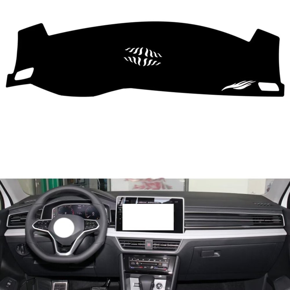 leather dash board cover mat Compatible with VW Compatible with TIGUAN L (speakers 2022-2024dash mat dashboard cover
