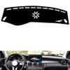 Non-Slip Anti-Glare Dash Cover Compatible with Mercedes GLC W253 2016-2022, Premium Leather (Black) view 1