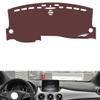 Anti-Slip Sun-Proof Dashboard Cover Compatible with Mercedes B Class 2011-2019, Premium Leather (Brown) view 1