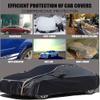 Car Cover Waterproof Compatible with Bentley Turbo 1989-1992, All-Weather Rain and Sun Protection, Custom Car Cover for Indoor and Outdoor with Side Zipper Reflective Strip(Black-orange) view 4