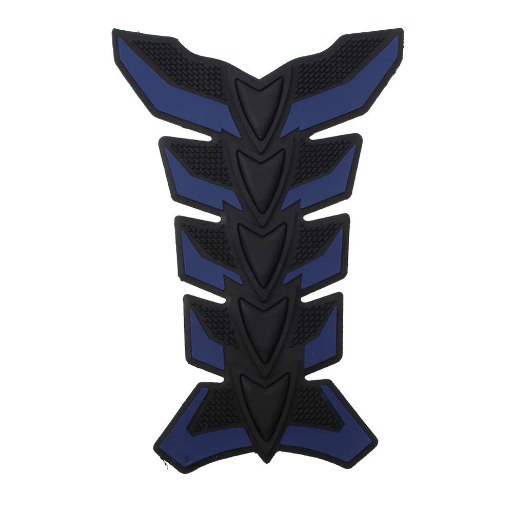 Bacar Motorcycle Gas Tank Pad Protector Decal With Fish Bone Sticker 3D For Motoercycle Universal XP005 Blue