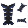 Bacar Motorcycle Gas Tank Pad Protector Decal With Fish Bone Sticker 3D For Motoercycle Universal XP005 Blue view 2