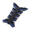 Bacar Motorcycle Gas Tank Pad Protector Decal With Fish Bone Sticker 3D For Motoercycle Universal XP005 Blue view 4