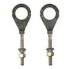 2Pcs 18mm Dia Hole Silver Motorcycle Chain Axle Adjuster Tensioner Tightener for Motorbike Fit for ZJ125 view 1