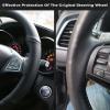 Leather Steering Wheel Wrap Car Steering Case Stitch Steering Wheel Cover Fit for Land Rover Range Rover 2003 2004 2005 2006 2007 2008 2009 2010 2011 2012,Blue view 2
