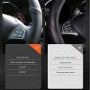 Leather Steering Wheel Wrap Car Steering Case Stitch Steering Wheel Cover Fit for Land Rover Range Rover 2003 2004 2005 2006 2007 2008 2009 2010 2011 2012,Blue view 3