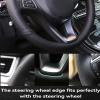 Leather Steering Wheel Wrap Car Steering Case Stitch Steering Wheel Cover Fit for Land Rover Range Rover 2003 2004 2005 2006 2007 2008 2009 2010 2011 2012,Blue view 4