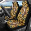 HUGS IDEA Sunflower Horse Print Car Seat Covers Automotive Seat Covers for Cars Truck Van SUV,Non-Slip Vehicle Seats Protectors Universal Fit Set 2 for Auto Interior Accessories view 1