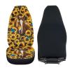 HUGS IDEA Sunflower Horse Print Car Seat Covers Automotive Seat Covers for Cars Truck Van SUV,Non-Slip Vehicle Seats Protectors Universal Fit Set 2 for Auto Interior Accessories view 3