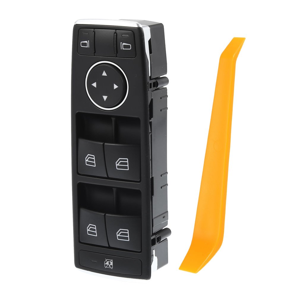 A ABSOPRO Driver Side Power Window Switch No.A2049055302/2048700151/20490553029107/21282082109107 with Tool Window Control Switch for Mercedes-Benz W204
