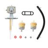 MotorCart Basics BXTech Fuel Petcock ShutOff Valve for TT250 YZ400F Grizzly 350 400 450 YFM450D Kawasaki KLF300 Suzuki Quadsport Z400 LTZ400 Banshee 350 YFZ350, sliver view 1