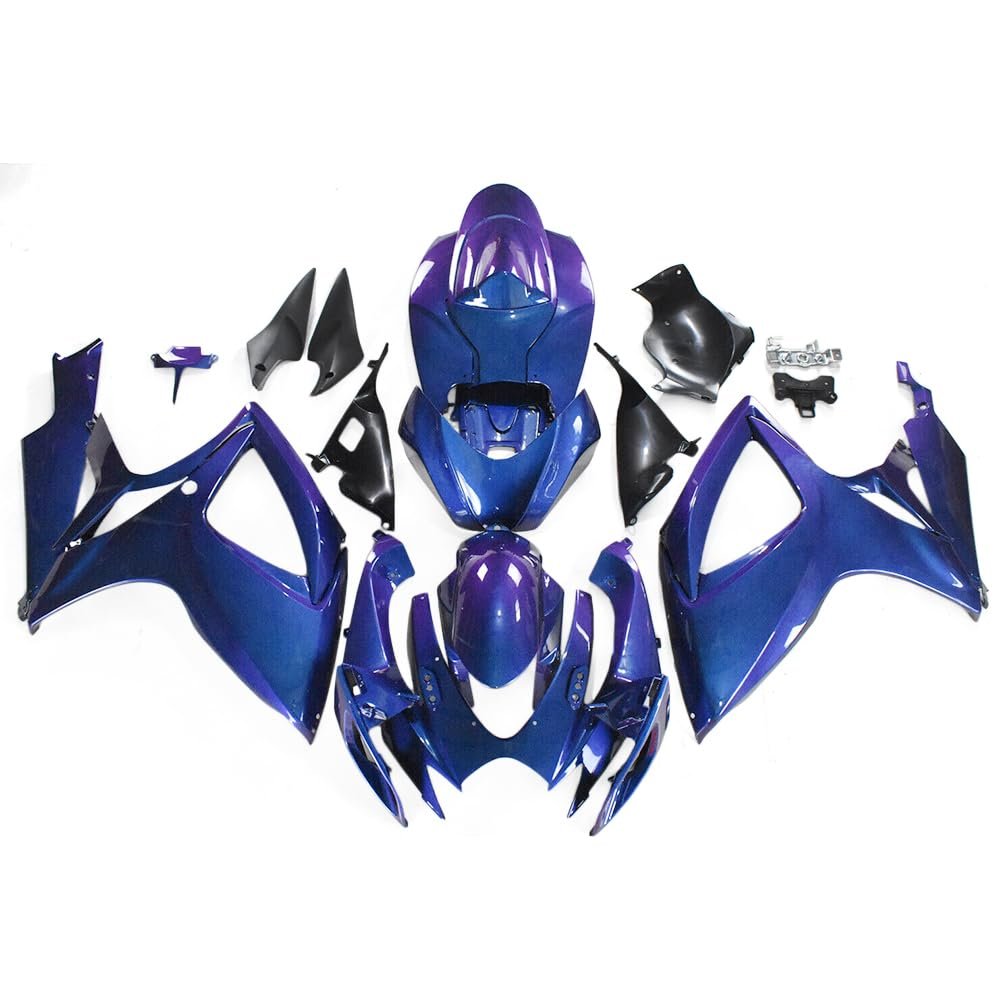 Chameleon Blue Purple Fairing for Suzuki GSXR600 GSXR750 2006 2007 K6 Cowl