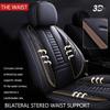 Niscarda for Toyota Camry 2004-2026 Seat Covers, Nappa Leather Waterproof Anti-Slip Easy to Install Seat Protector (Black&Coffee, Full Set) view 3