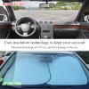 Yourkar 2 PCS Car Windshield Sun Shade, 31 28 Inches Thickened Sunscreen Auto Windshield Sunshade, Silver Coated Fabric Vehicle Sun Blocking Shades, Universal Car Accessories (M) view 3