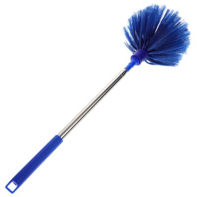Holibanna Long Handle Cobweb Cleaning Brush for Indoor Outdoor Use Spiderweb Duster for Ceiling Fans Furniture Hard-to-Reach Corners Car Interior and Exterior Cleaning