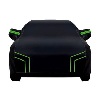 Outdoor Car Cover Compatible with Nissan Pulsar (N15) 1995-2000Universal sunproof and dustproof in all seasons-Waterproof Car Covers-black green