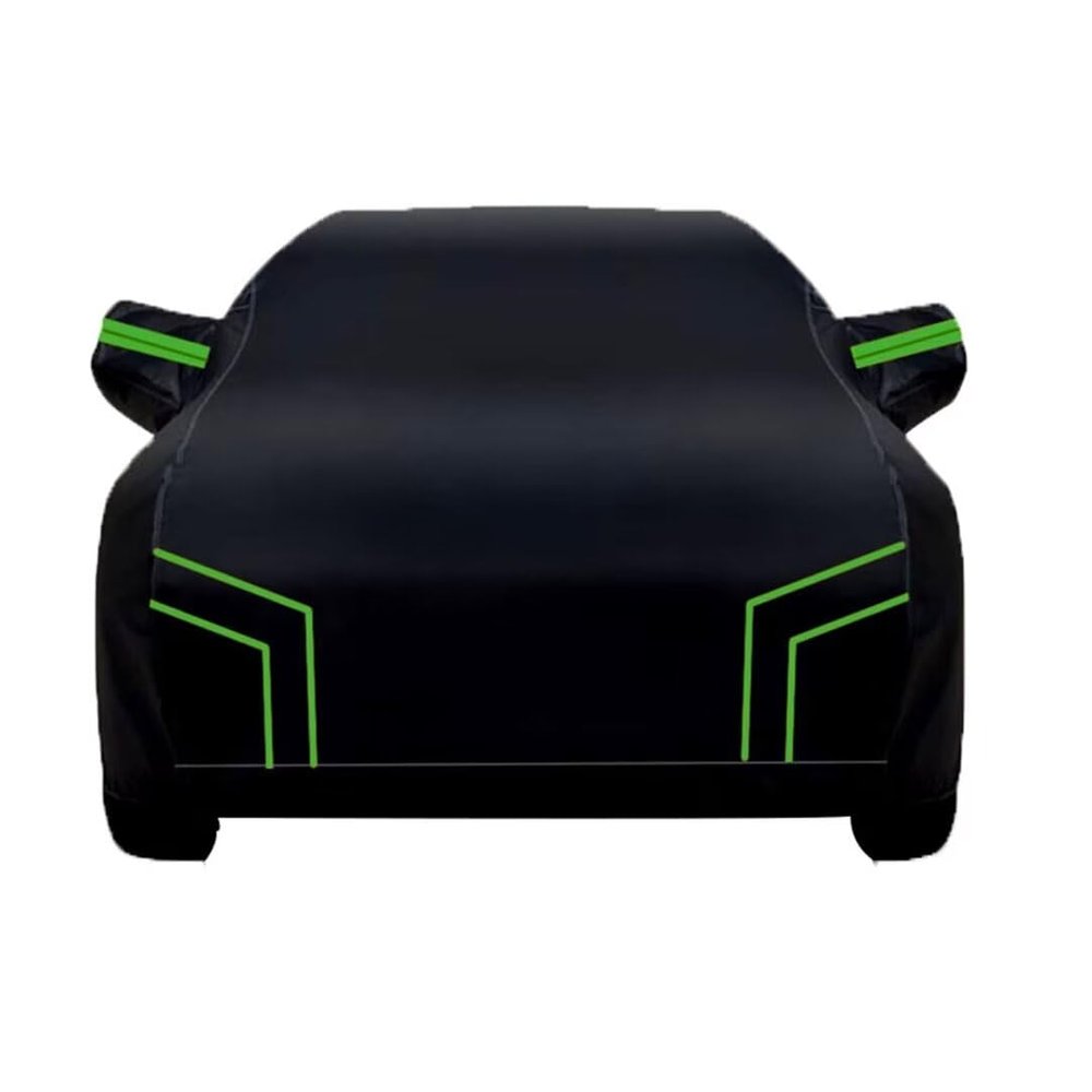 Outdoor Car Cover Compatible with Nissan Pulsar (N15) 1995-2000Universal sunproof and dustproof in all seasons-Waterproof Car Covers-black green
