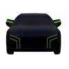 Outdoor Car Cover Compatible with Nissan Pulsar (N15) 1995-2000Universal sunproof and dustproof in all seasons-Waterproof Car Covers-black green view 1