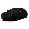 Outdoor Car Cover Compatible with Nissan Pulsar (N15) 1995-2000Universal sunproof and dustproof in all seasons-Waterproof Car Covers-black green view 2