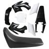 ICONSPORTSS Complete Plastic Fender Fairing Body Work Kit Mudguard Set with Seat For Motorcycle Pit Dirt Bikes Apollo 110cc 125cc 140cc 150cc 160cc Orion (Black) view 1