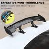 Yourkar Car Spoiler Wing, Carbon Fiber Auto Exteriores Rear Tail Wings, ABS Automotive Mini Tiny Trunk Spoiler for Most Vehicles, Universal Car Accessories (Black Carbon Fiber, Large) view 4