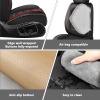 YWZQ Full Set Seat Covers for Chevrolet Chevy Bolt EUV 2022-2025, Premium Leather Waterproof Stain-Resistant with Storage Pockets, 5 Pieces Seats Protector (Black&Red) view 4