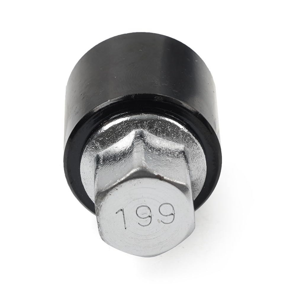 GZYF Locking Wheel Nut Lug Screw Key Removal Scoket Adaptor Tool 199 Black & Silver Metal for Vauxhall Variety Vehicles Car 1pc