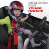 50 Caliber Racing - Pro XP Bump Seat + Red 4 Point Harness, Latch Release, 9 Color Options, Compatible with Polaris RZR, Pro XP 4 Seater Models, UTV, Off Road [5048A17 CB 6008A5] view 2